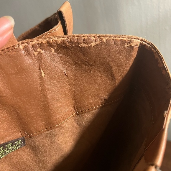 SAM EDELMAN  Penny Whiskey Brown Leather Zip Riding Boots Womens Size 9M - Picture 10 of 15